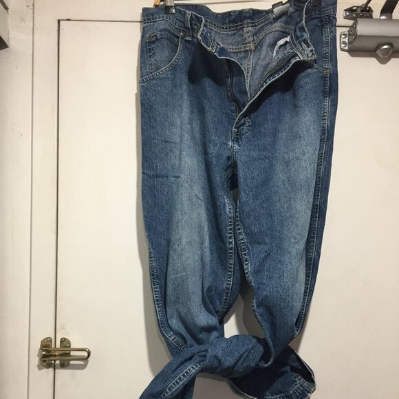 VINTAGE EDDIE BAUER CARPENTER WIDE LEG JEANS SIZE 34 X 32 - Picture 7 of 11